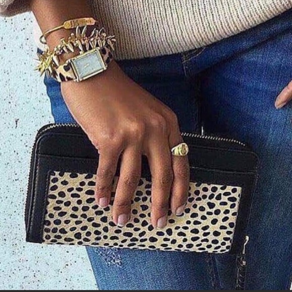 New In Box Stella & Dot Covet Mercer Leopard - Picture 2 of 11